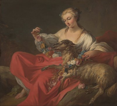 The Favorite Lamb by Jean Baptiste Marie Pierre